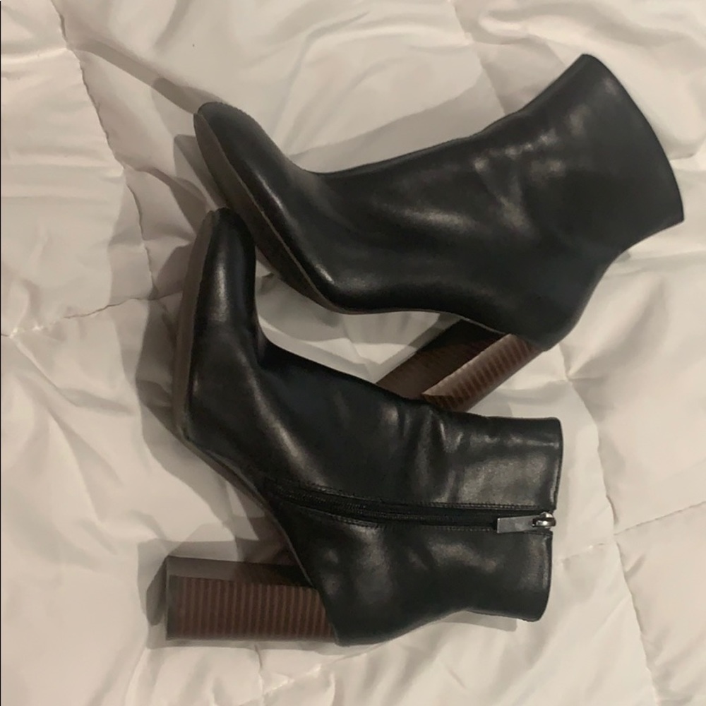 Black Zip-up Booties